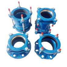 Ductile Cast Iron Grip Restraint Flange Adaptor And Coupling for PE or PVC Pipe